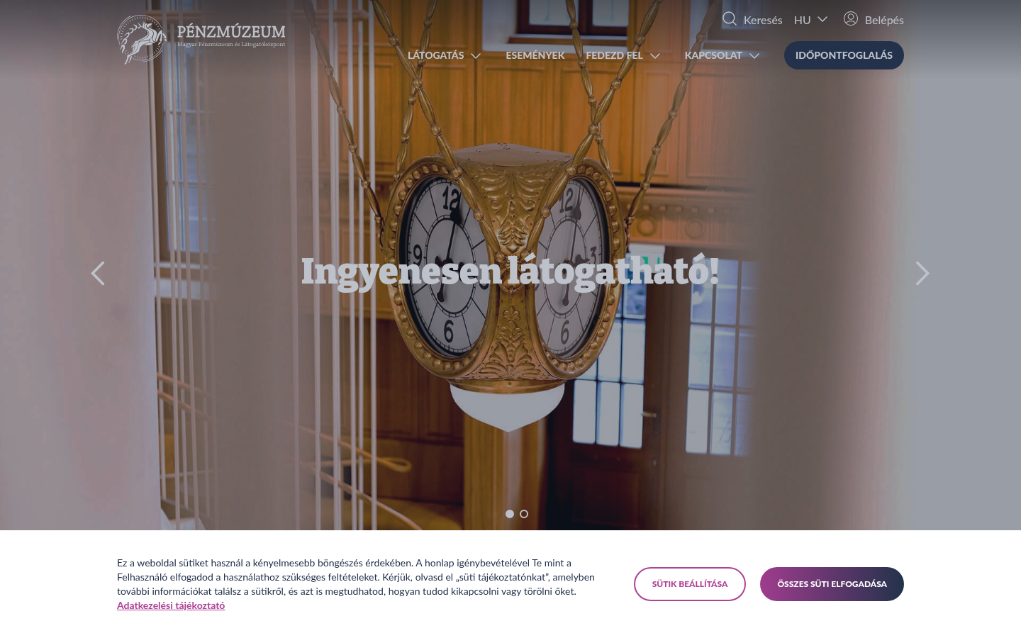 Penzmuzeum homepage preview