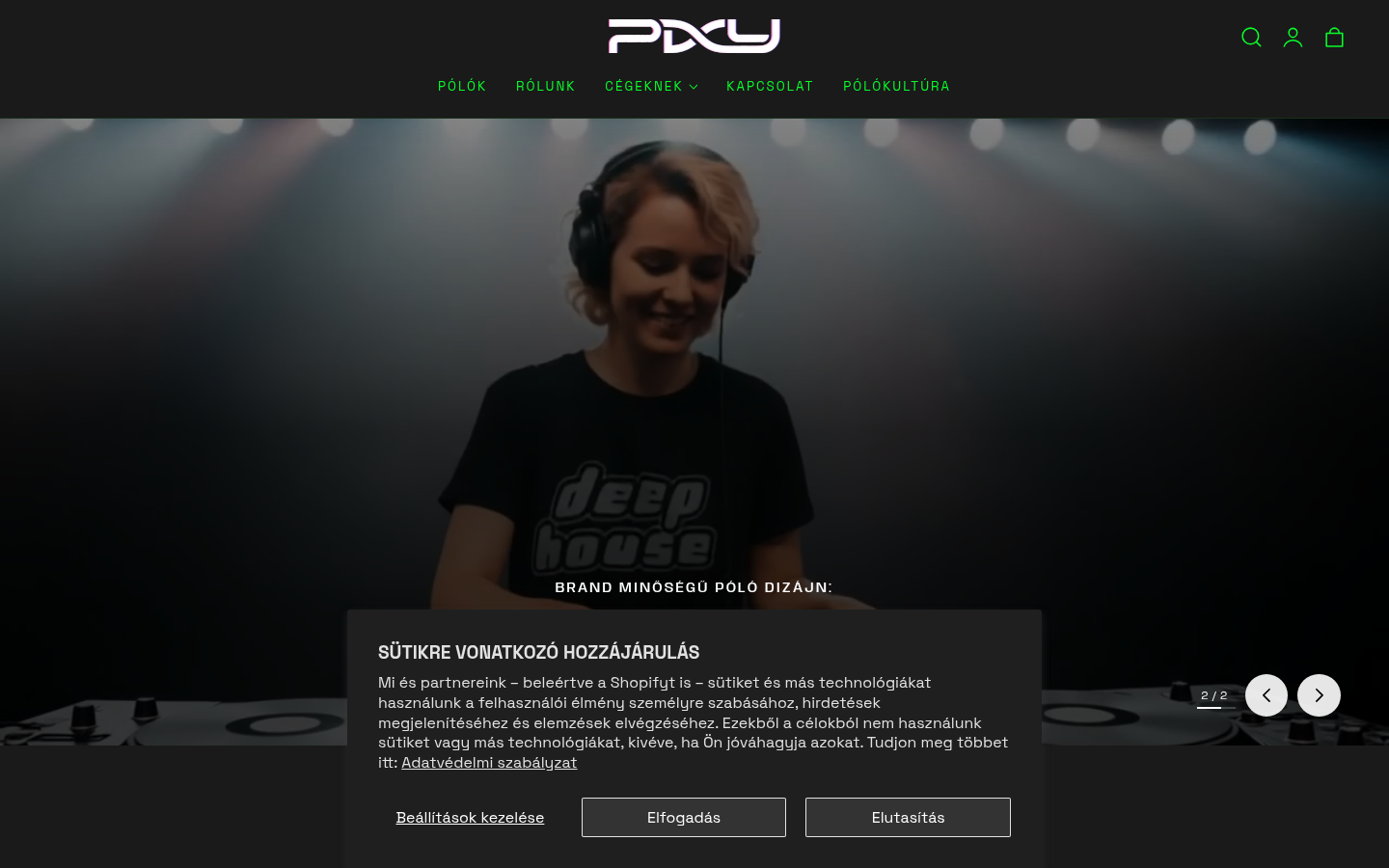 Pixy homepage preview
